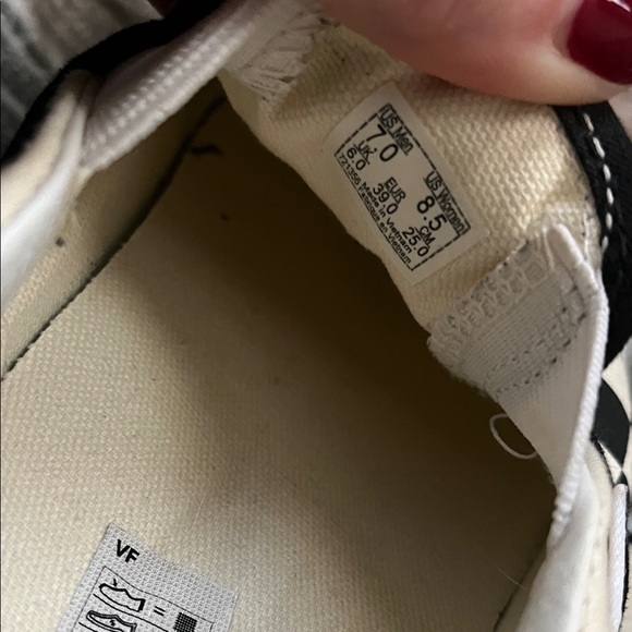 Vans Black and White Checkered Platform Slip-Ons - Picture 5 of 5